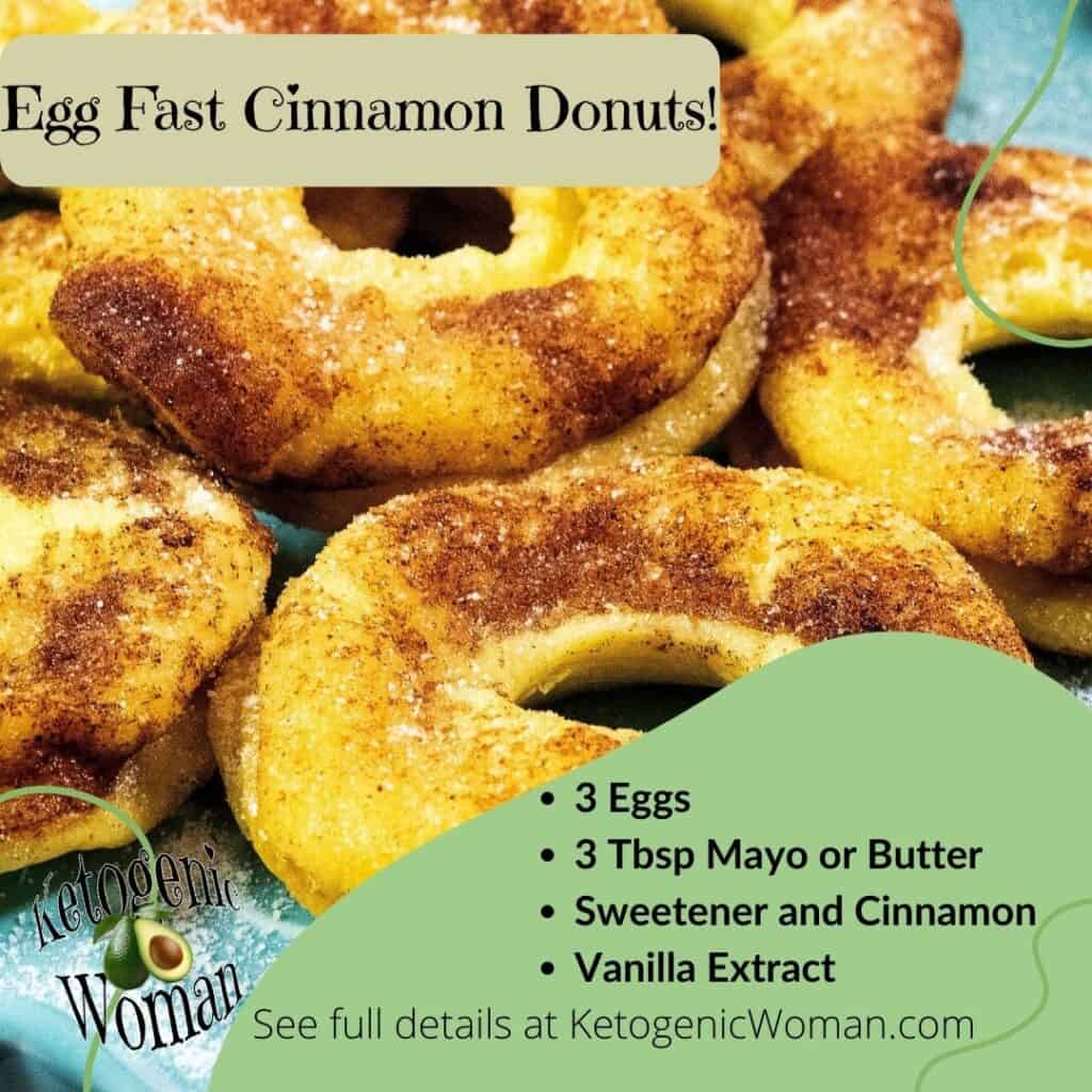 Egg Fast Cinnamon Donut Social Media Teaser