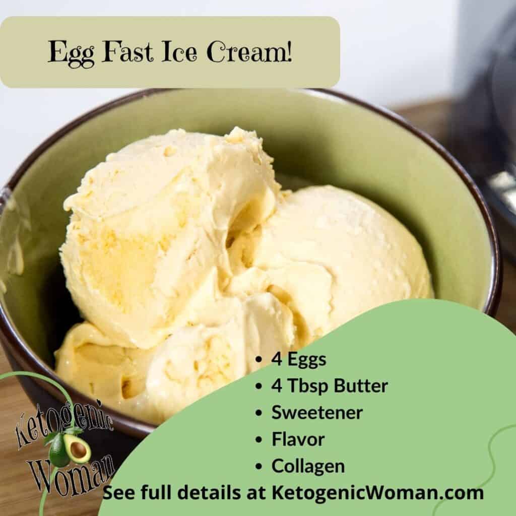 Egg Fast Ice Cream Teaser Card