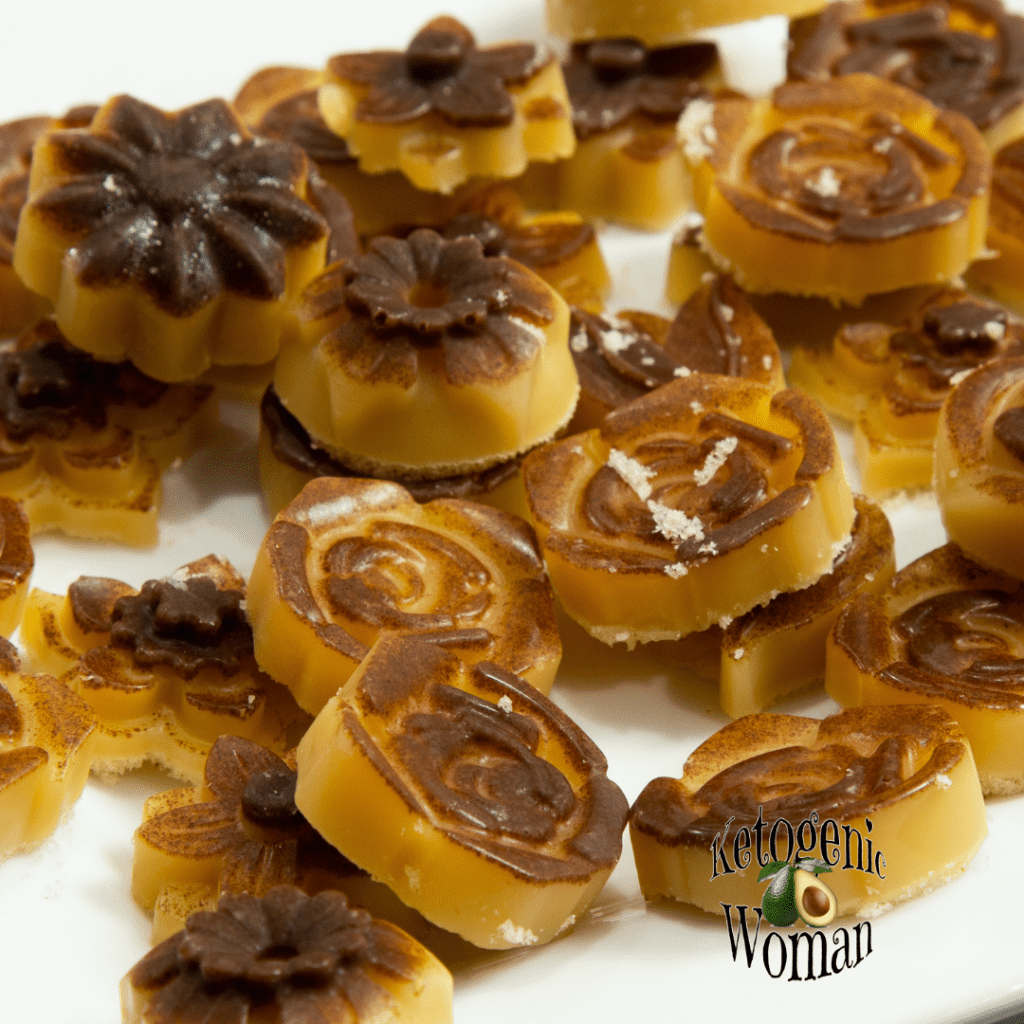Keto Brown Butter Bites on White Plate