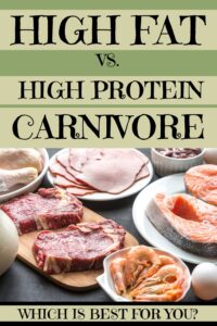 High fat vs. high protein carnivore diet: Which is right for you?